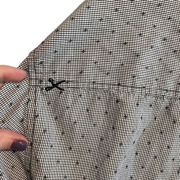 MARK ECKO- Men’s White & Black Long Sleeve Button Down Swiss Dot Shirt, Size XL - Picture 7 of 10